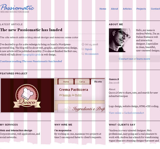 Passiomatic 12 columns grid